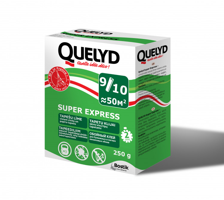 Bostik Quelyd Super Express tapešu līme 250g